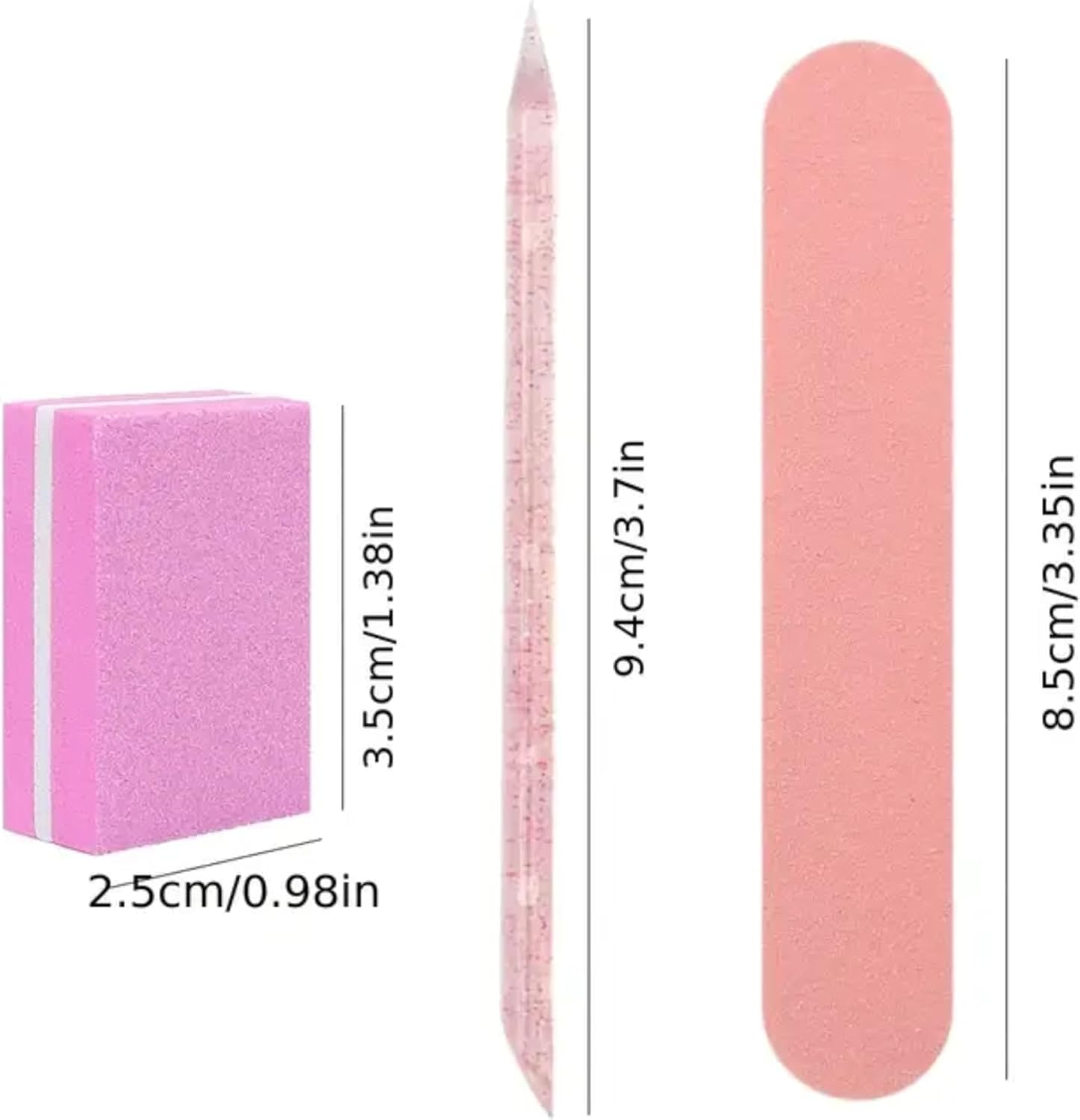 ROSEUS Press on Nails Application Kit Nail Repair Maintenance Kit False Nail Kit Buffer File Pusher Gel Glue Fake Nails Kit image number 4