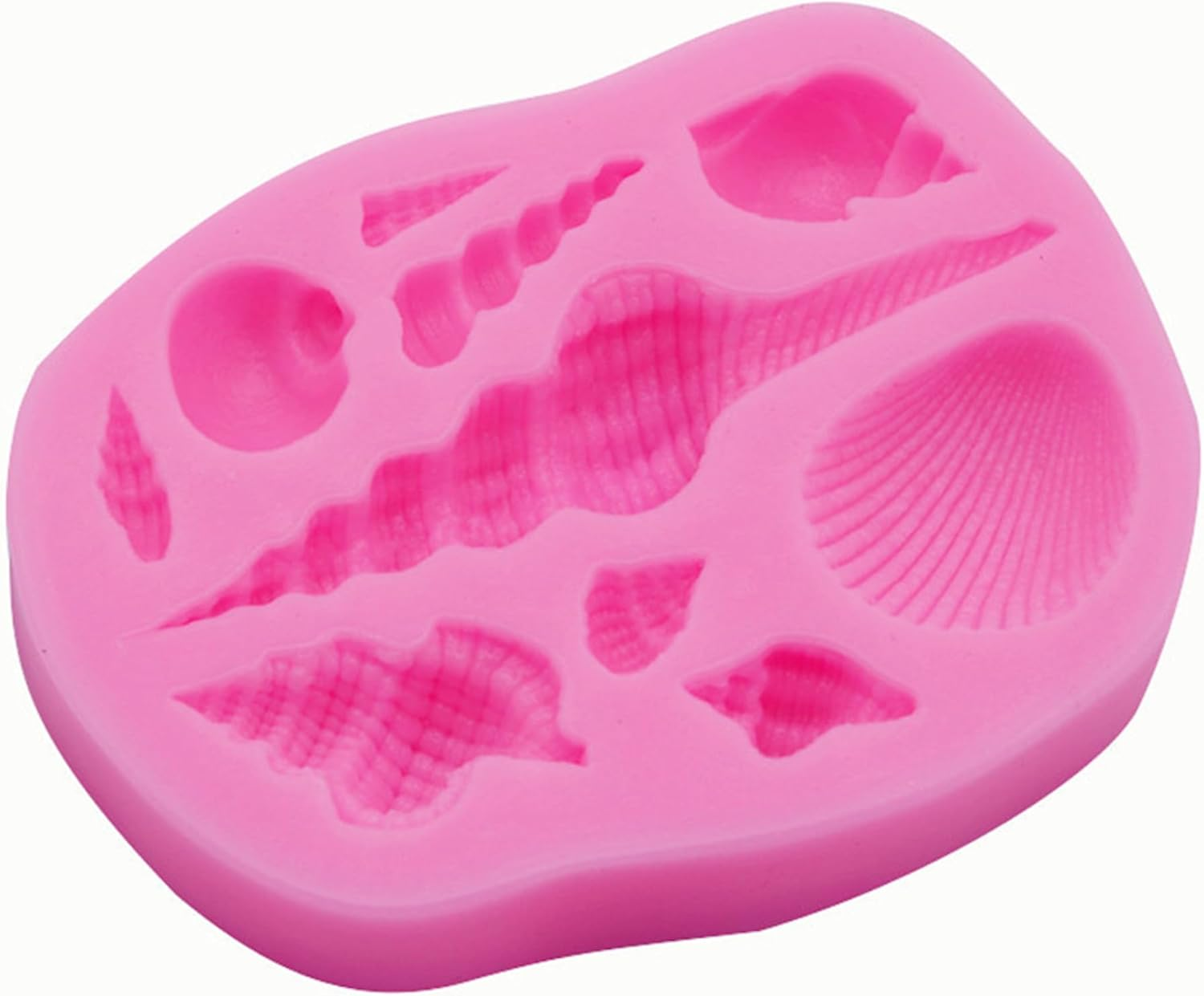 Mermaid Tail Sea Shell Silicone Cake Fondant Sugarcraft Mould Chocolate Mold (Hexagon) image number 4