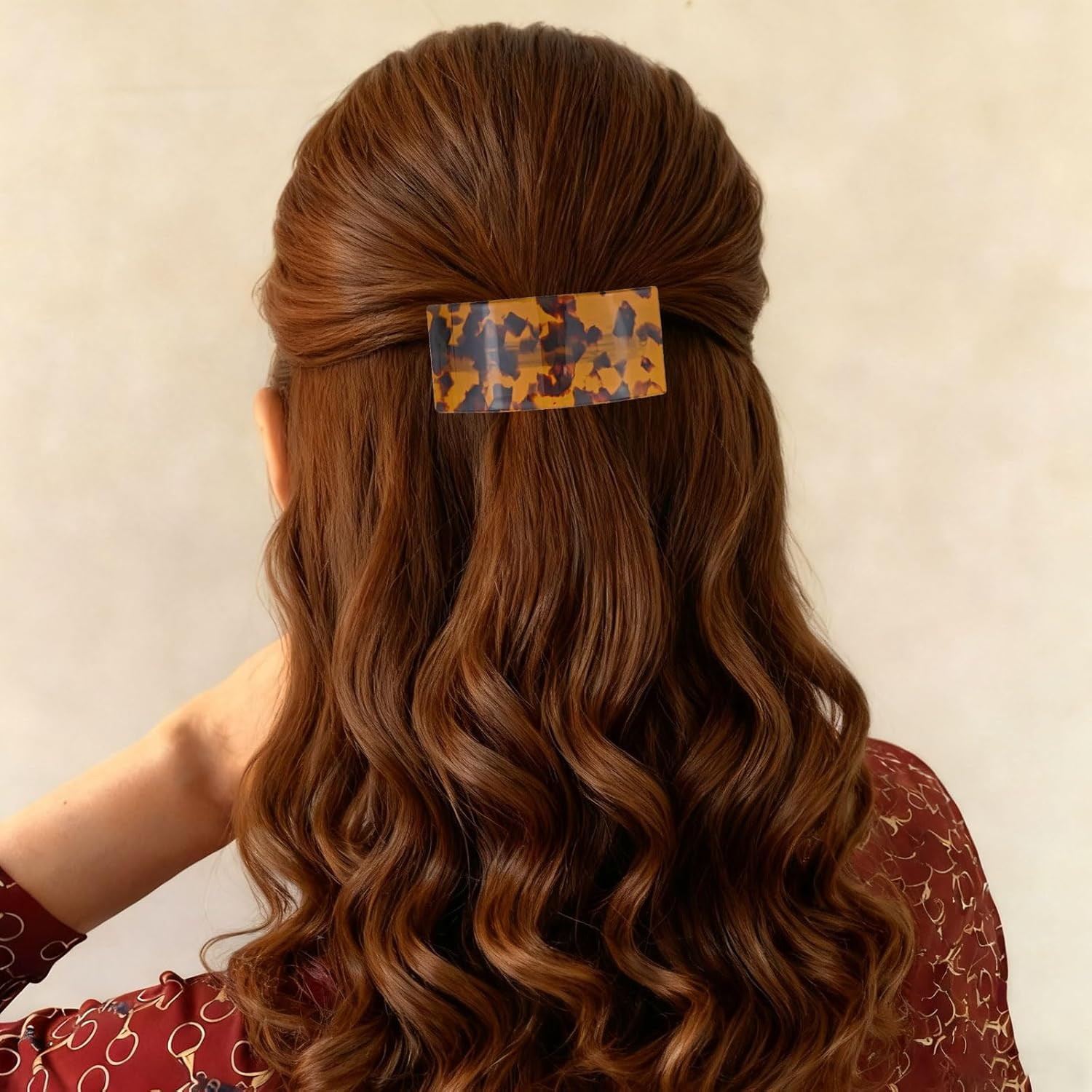 Xanthelle Hair Slides for Women, 2 Pieces Large Hairpins and Flat Hair Clip as Flat Clips with Hair Slide for Women and French Hair Slide image number 2