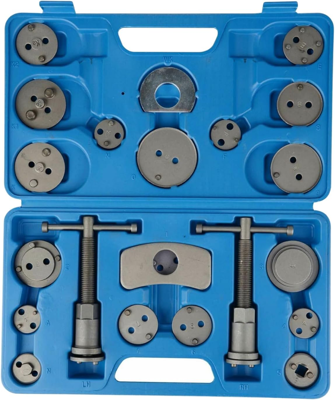 Leona Co 23Pcs Heavy Duty Disc Brake Piston Caliper Compressor Rewind Tool Set and Wind Back Tool Kit, Brake Pad Replacement Reset, Fits Most Autos image number 2