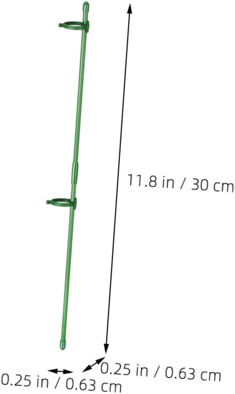 Plant Support Stakes for Garden Plants Flower Support Stakes Adjustable Clamps for Supporting in Outdoor Gardens image number 5