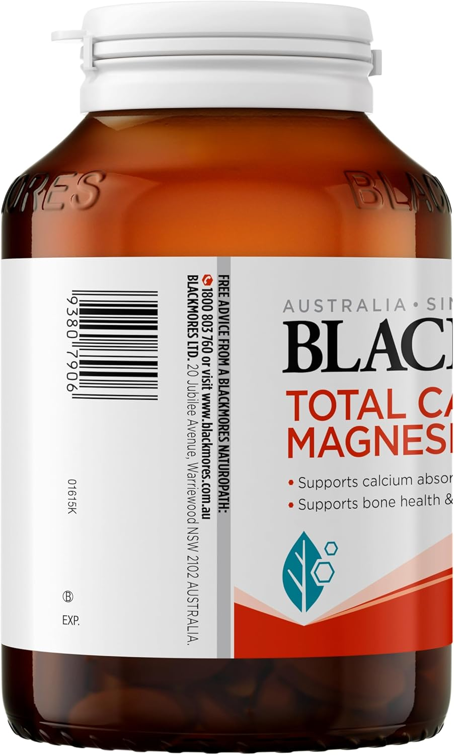 Blackmores Total Calcium Magnesium + D3 | Supports Bone Health & Muscle Function |125 Tablets image number 3