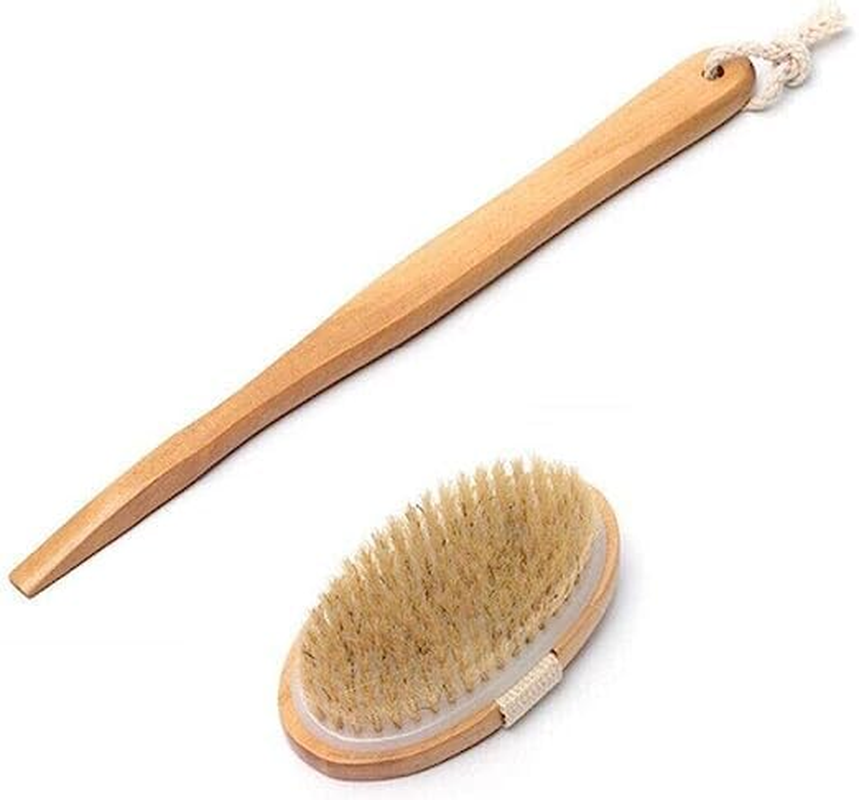 [2 PCS] LYLAC Bath Wooden Back Brush