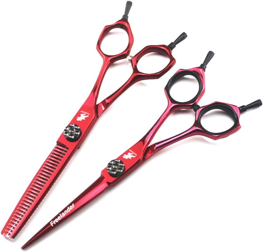 High End Professional Hairdressing Scissors Set/Flat Scissors/Thinning Scissors/Free Comb/Scraper/Professional Scissors Set
