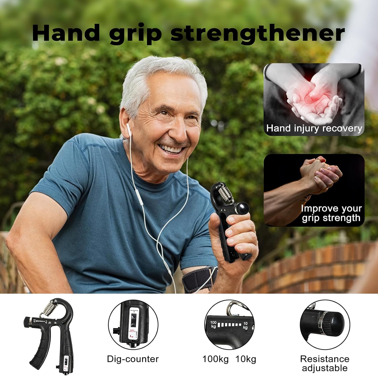 Centra Resistance Bands Set, Elastic Exercice Loop Bands, Figure 8 Resistance Band, Jumping Rope, Working Out, Arms, Shoulder, Leg Stretching, Home Gym Equipment for Women Men, Carry Bag image number 3