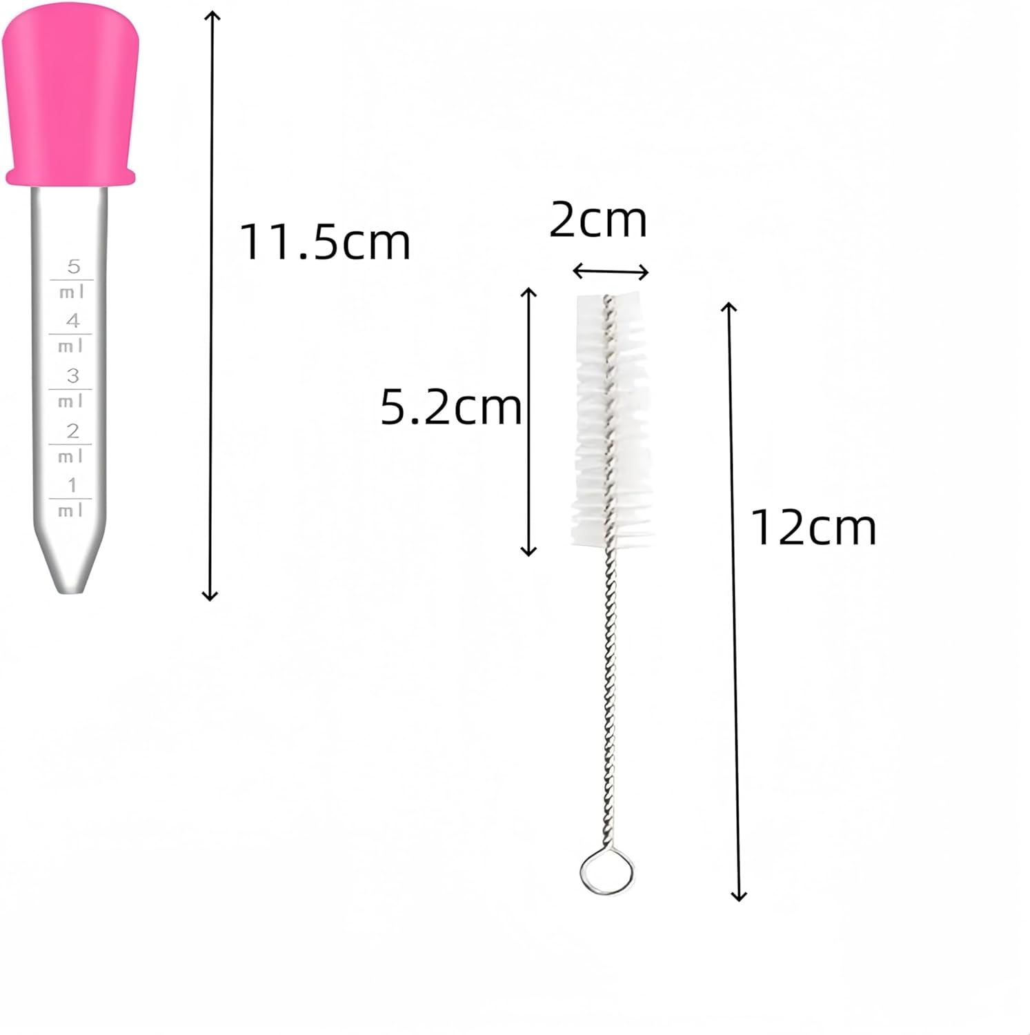 Wizefolk Silicone Liquid Dropper,10 Pack Reusable Plastic Pipettes,5Ml Candy Dropper, with 2 Cleaning Brush,For Home,School Laboratories,Science,Gummy Making,Oil,Water image number 3