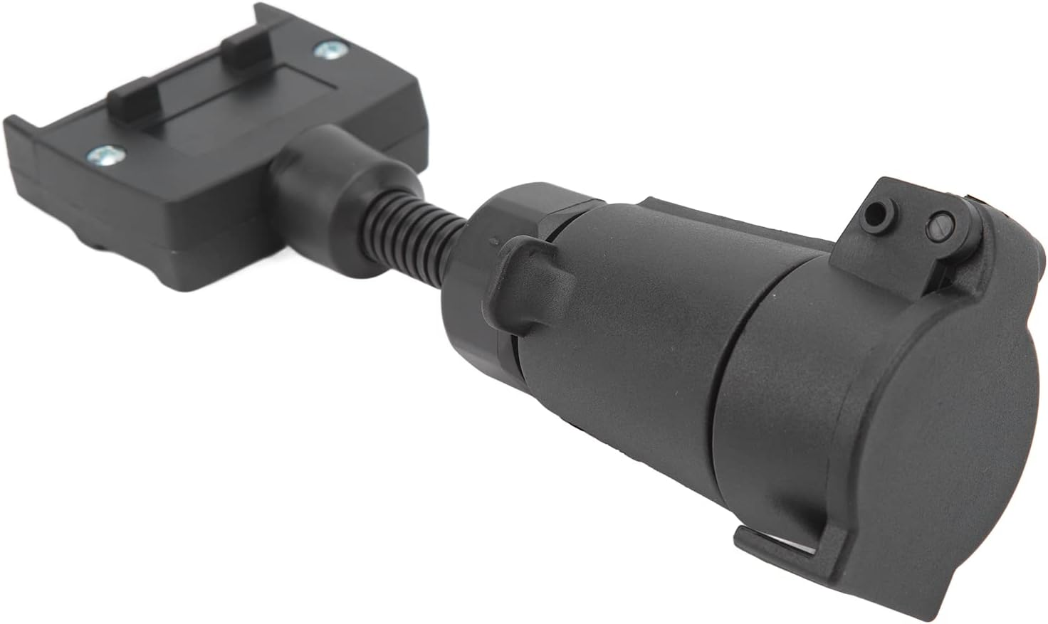 Trailer Adapter Plug Waterproof 7 Pin round Female to Flat Male High Durability Wiring Connector Caravan Boat image number 6