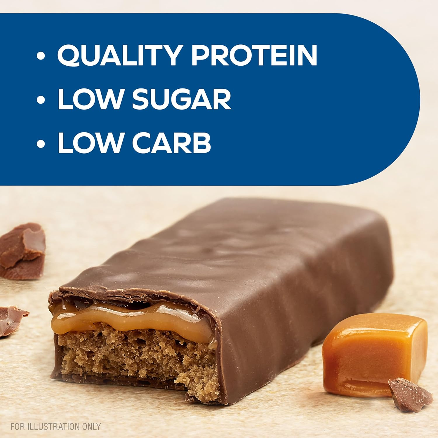 Atkins Advantage Bars, Fudge Caramel, 750 Grams, Pack of 15 image number 1