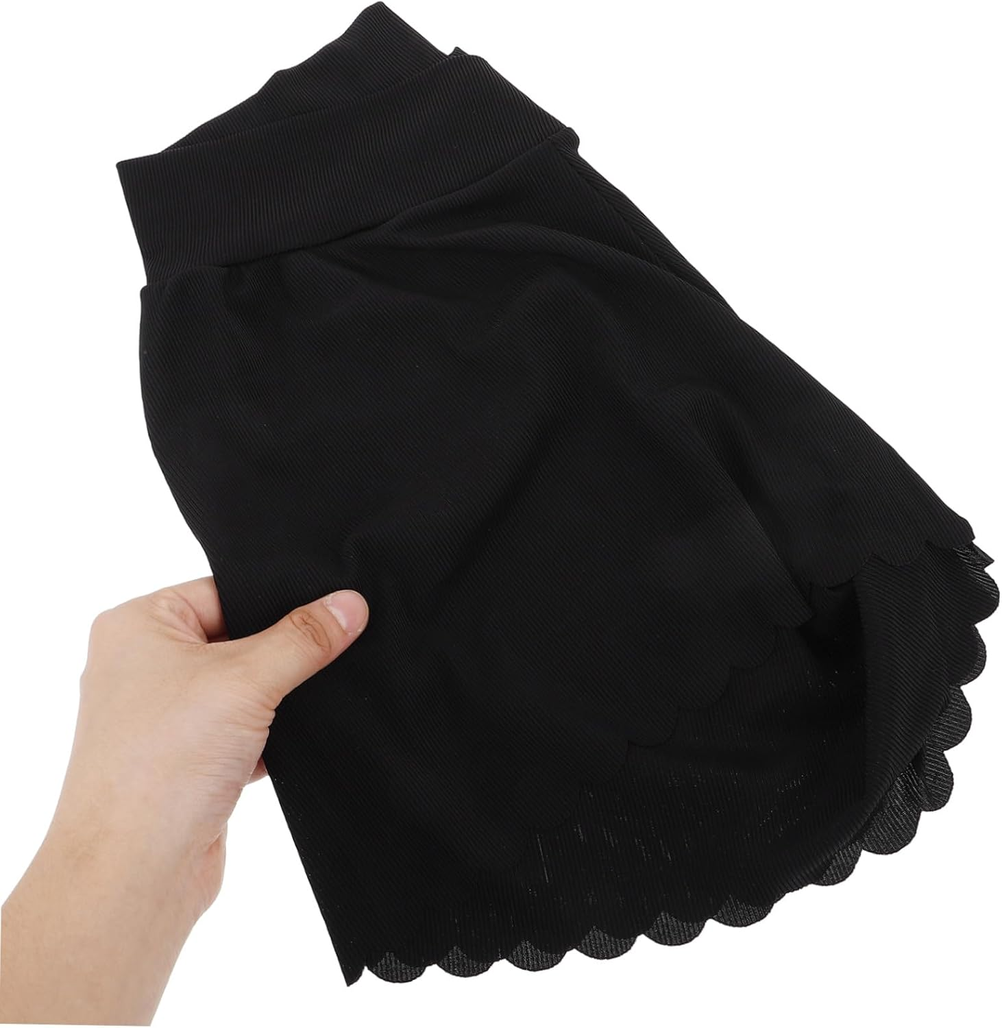 Beavorty Loose Maternity Shorts for Women High Waist Lightweight Breathable Pregnancy and Postpartum Lounge Shorts over Belly Safety Exposure Design Black image number 4