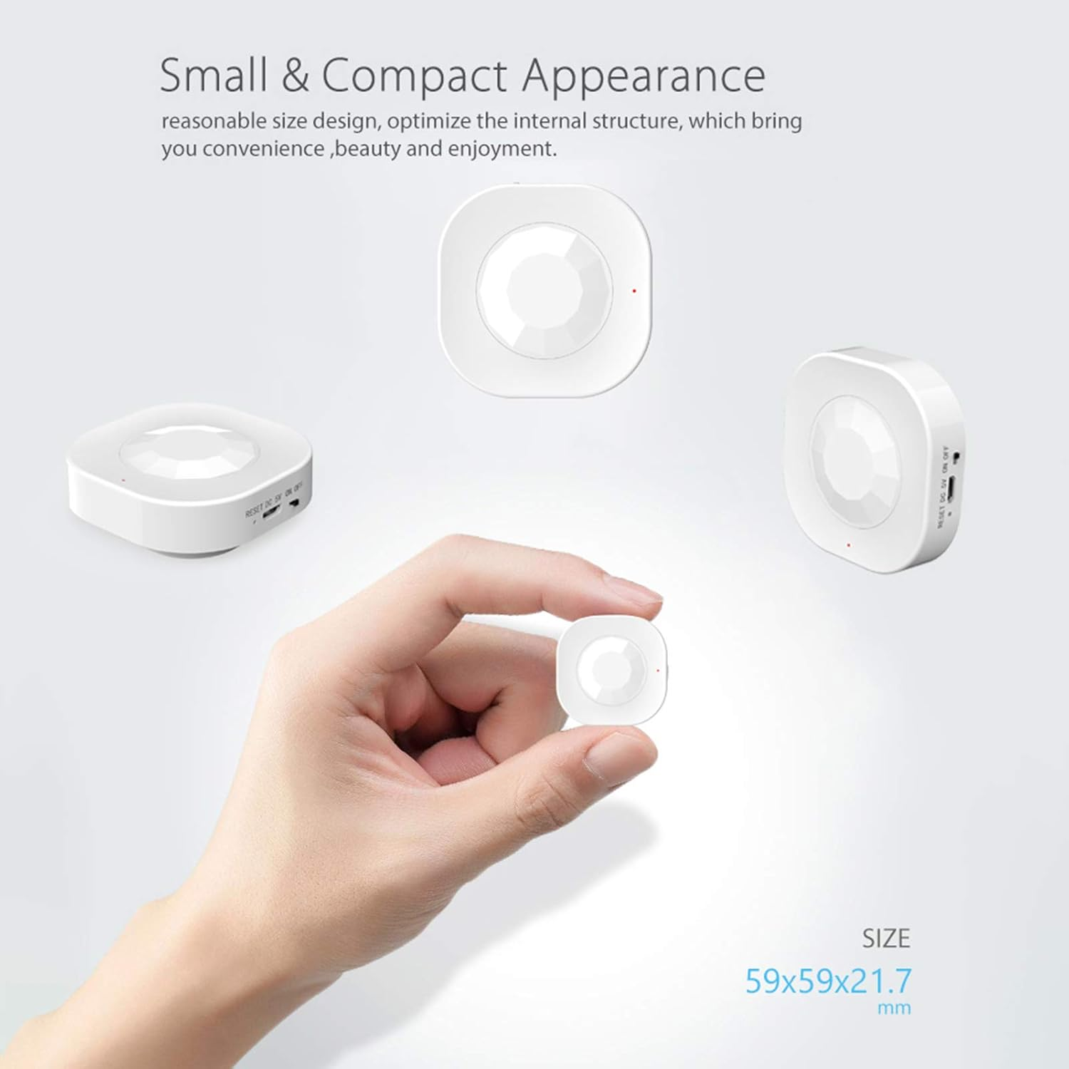 Wifi Motion Sensor,Wifi PIR Motion Sensor Wireless Passive Infrared Detector Security Burglar Alarm Sensor Tuya Smart APP Control Smart Home image number 2