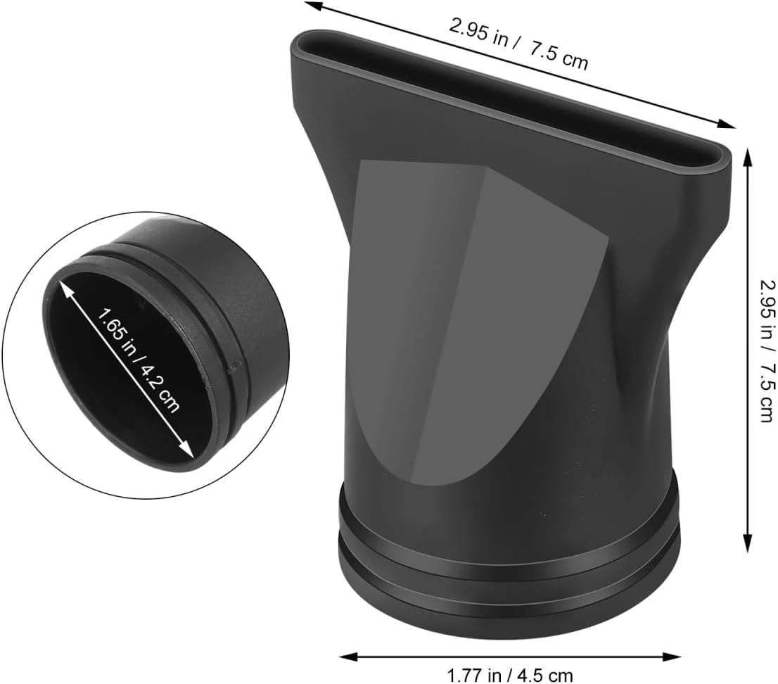 IWOWHERO Blower Diffuser Nozzle Hair Dryer Part 2PCS Set High-Temperature Resistant Plastic Hair Dryer Nozzles for Styling image number 5
