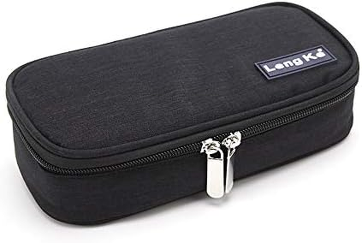 Insulin Cooler Travel Case Diabetic Organizers Medication Cooler Bag with 2 Ice Packs Travel Kits Waterproof and Insulation Liner (Black) - Black image number 6