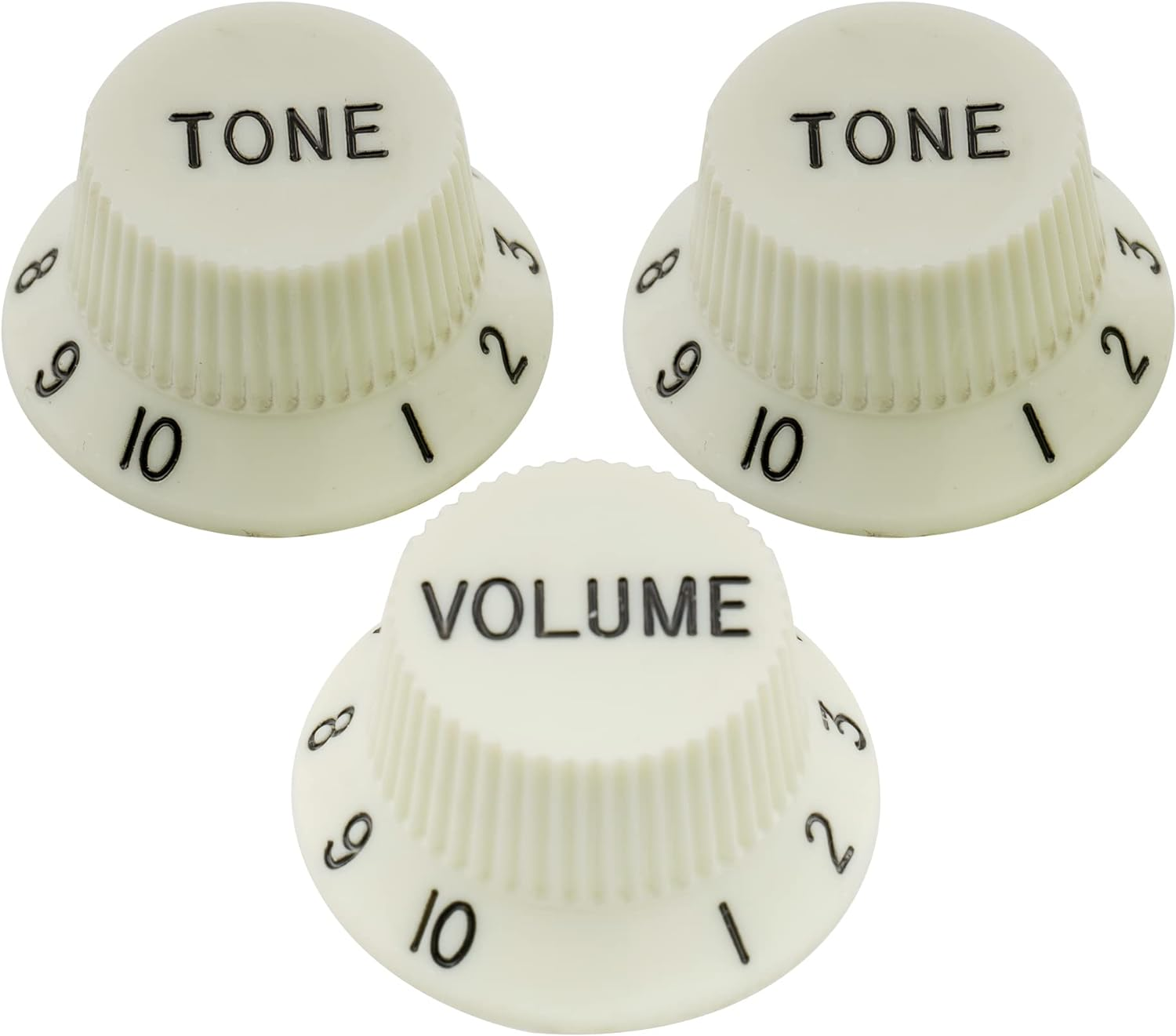 Musiclily Pro Imperial Inch Size 1 Volume 2 Tone Stratocaster Knobs Set for USA Made Strat Style Electric Guitar, Mint Green