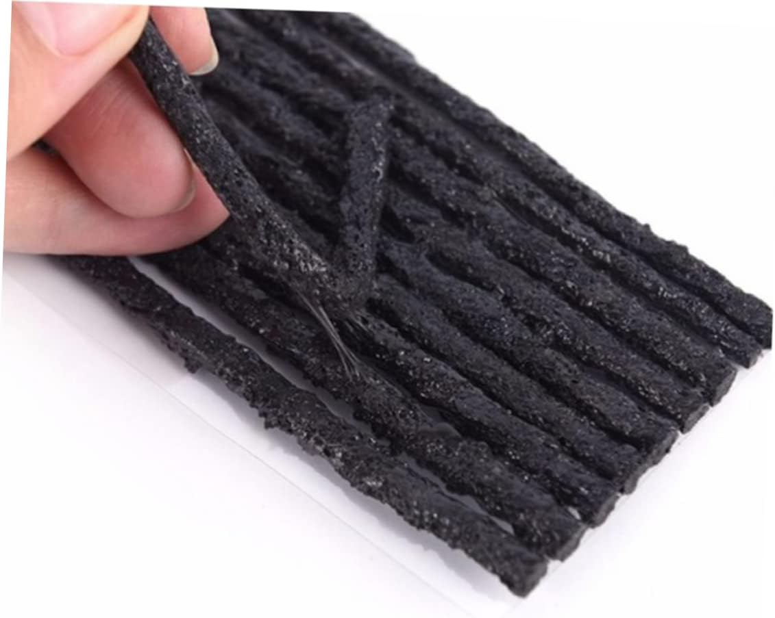 LALADEFIEE 30 Pcs Car Tubeless Seal Strip Tire Repair Tool Wheel Tire Tape 100X3.5Mm Black for Automotive Vacuum Puncture Fixing and Tyre Maintenance