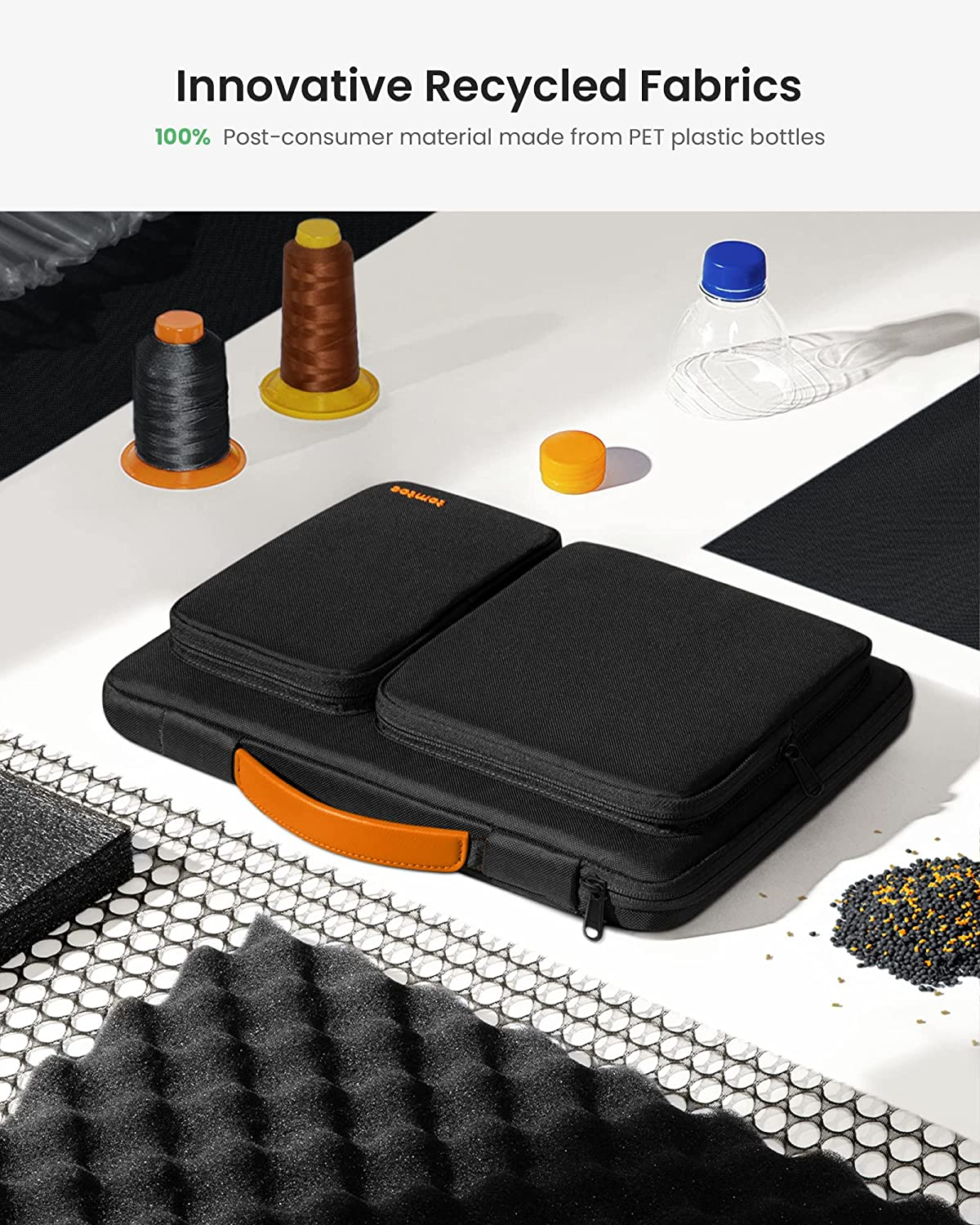 Tomtoc 15.6-Inch Military-Grade Protective Laptop Carrying Case for 15.6-Inch Acer Aspire 3/5/7, Dell Inspiron/Xps, ASUS ROG/TUF, Lenovo Thinkpad L/E/T/P/V, LG Gram 17, More Asus Thinkpad Chromebooks image number 5