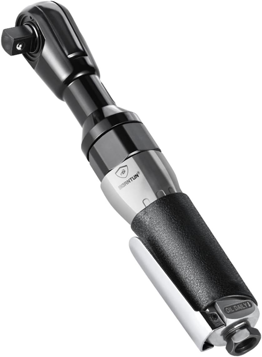 Air Ratchet Wrench 1/2 Inch Pneumatic Air Wrench Drive Impact Spanner Heavy Duty Torque Drive (Chrome) image number 1