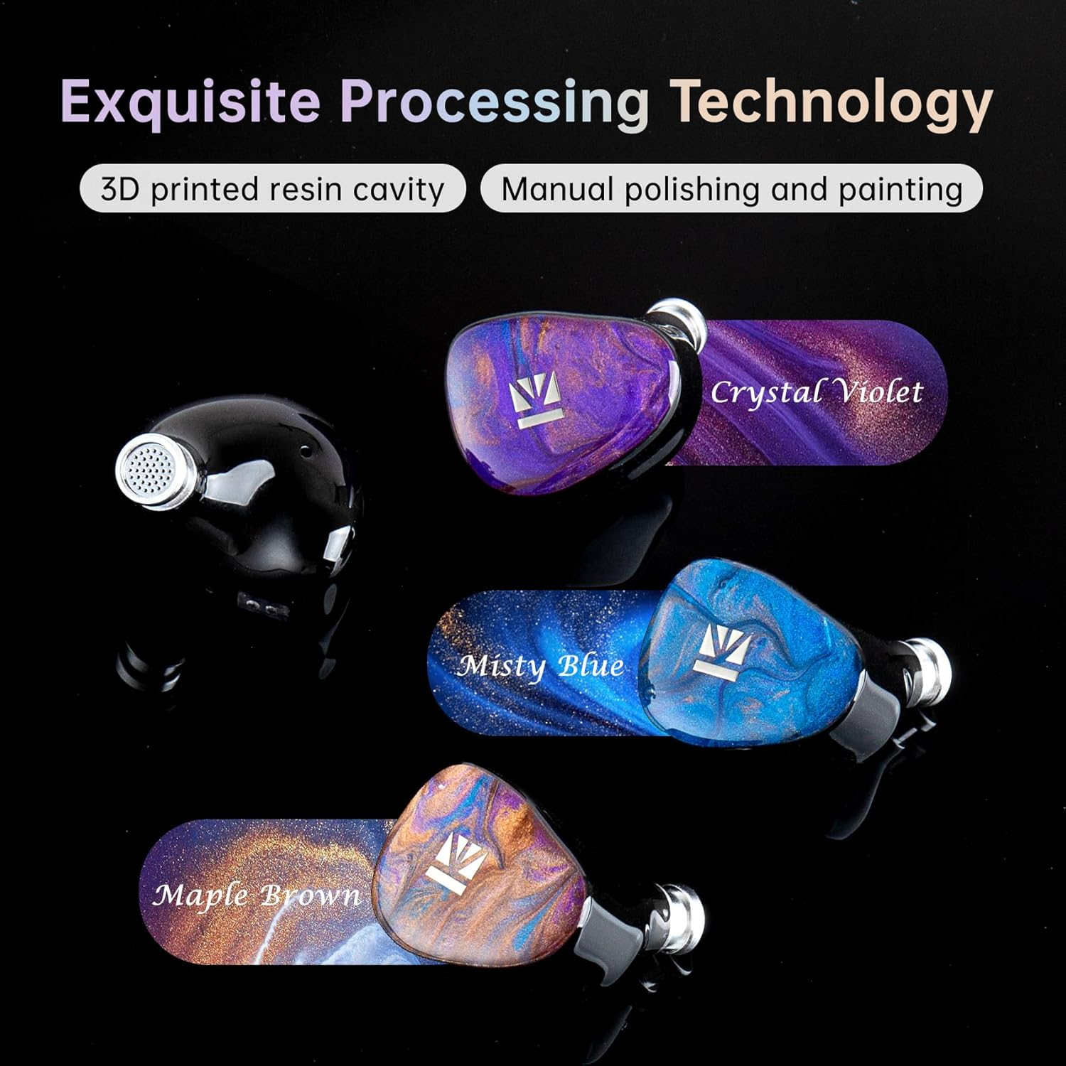 Keephifi KBEAR KB02 in Ear Monitors for Musicians,Wired IEM Earphones with 10Mm Elastic-Piece Bone Conduction&Beryllium-Plated Diaphragm DD Hybrid,Ultra Strong Bass,Dj Headphones for Stage,Vocals image number 5