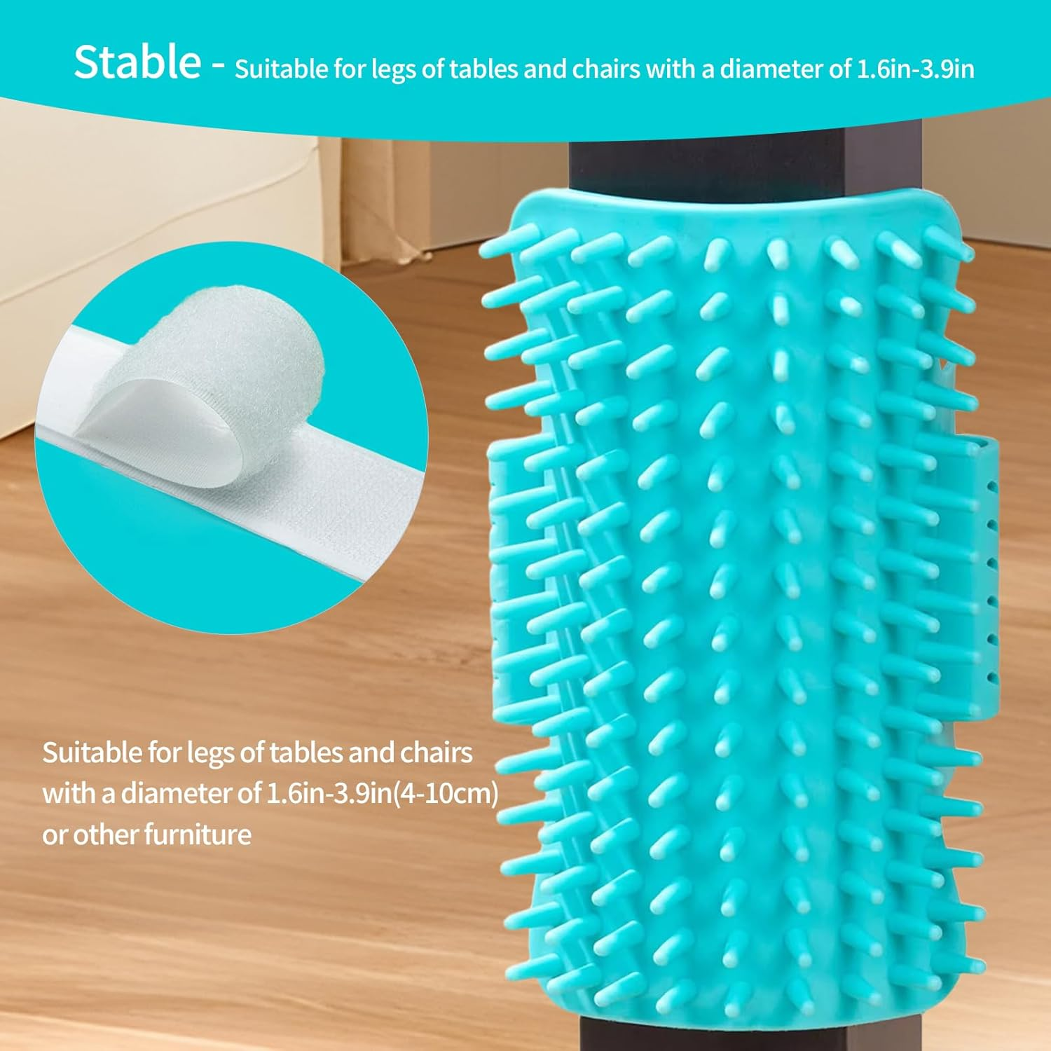 2 Pack Cat Self Groomer, Rubber Table Corner Face Wall Scratcher, Soft Pet Chin Head Grooming Brush Comb for Indoor Kitten Puppy Relaxing Bathing Cleaning, Gray