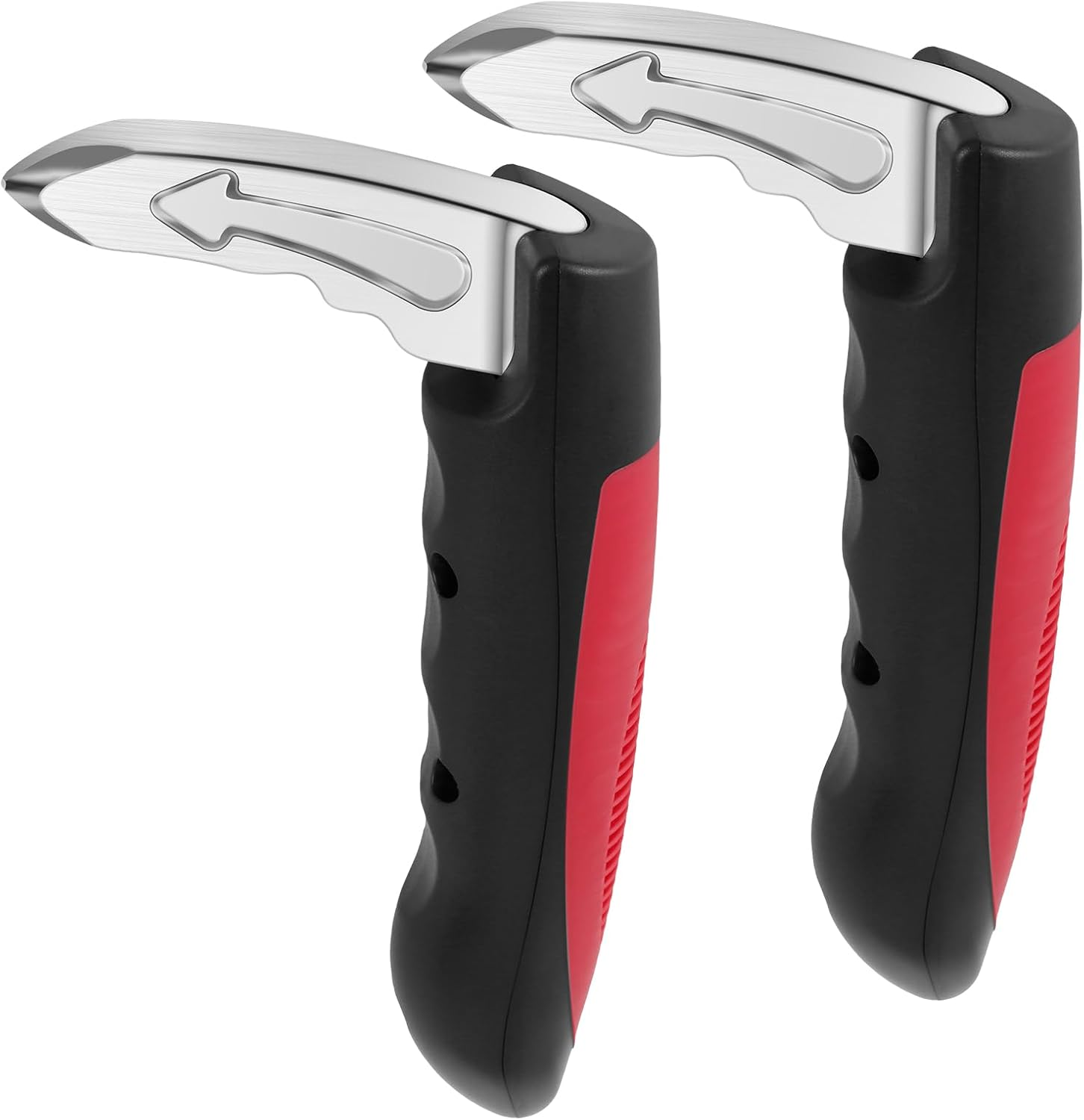 Muyoka 2Pcs Car Door Assist Handle, 2 in 1 Multifunctional Vehicle Assist Support Handle for Elderly, Window Breaker, Portable Automotive Car Handle Assist for Elderly and Car Emergency Tool (Blue)