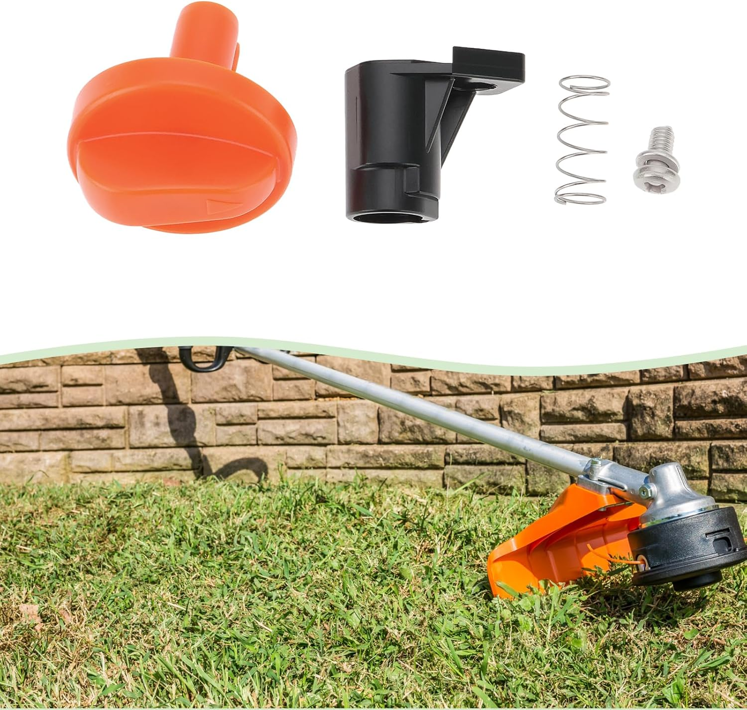 OTOTEC 1 Set Lawn Mower Throttle Knob Gasket Kit 4180 180 9500 Compatible with Stihl FS91 FS111 FS131 HT102 HT103 HT131 HT132 image number 2