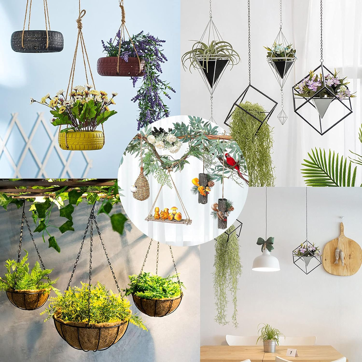 Benvo 10 Pieces Outdoor Q-Hanger Easy Release Screw Wire Hanger Hooks Christmas Light Hooks with Safe Buckle for String Lights New Year Party outside Led Wire and Fairy Light Hangers for House Garage image number 6