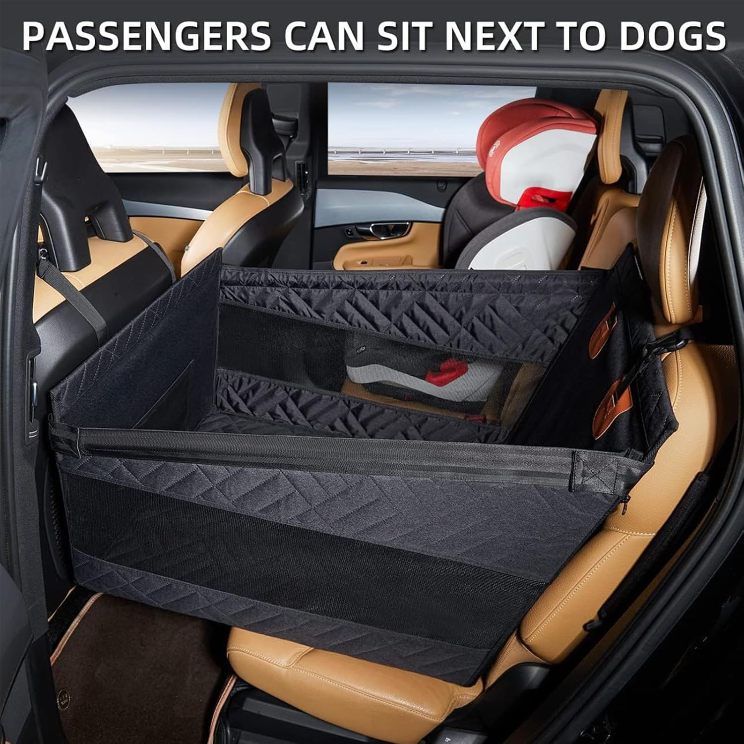 Dog Car Seat for Large Dogs Back Seat Extender Cover Pet Car Seat SUV Truck Medium Small Dogs