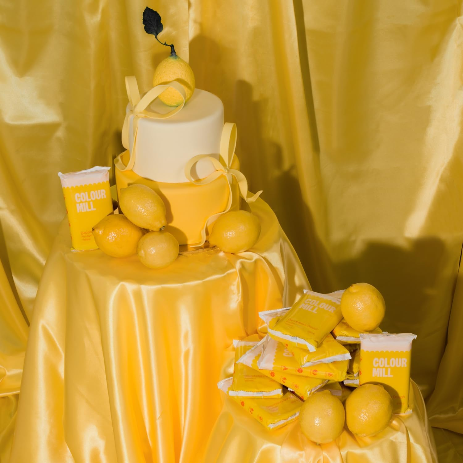 Colour Mill Decorators Dough Premium Ready to Roll Fondant Yellow 250G