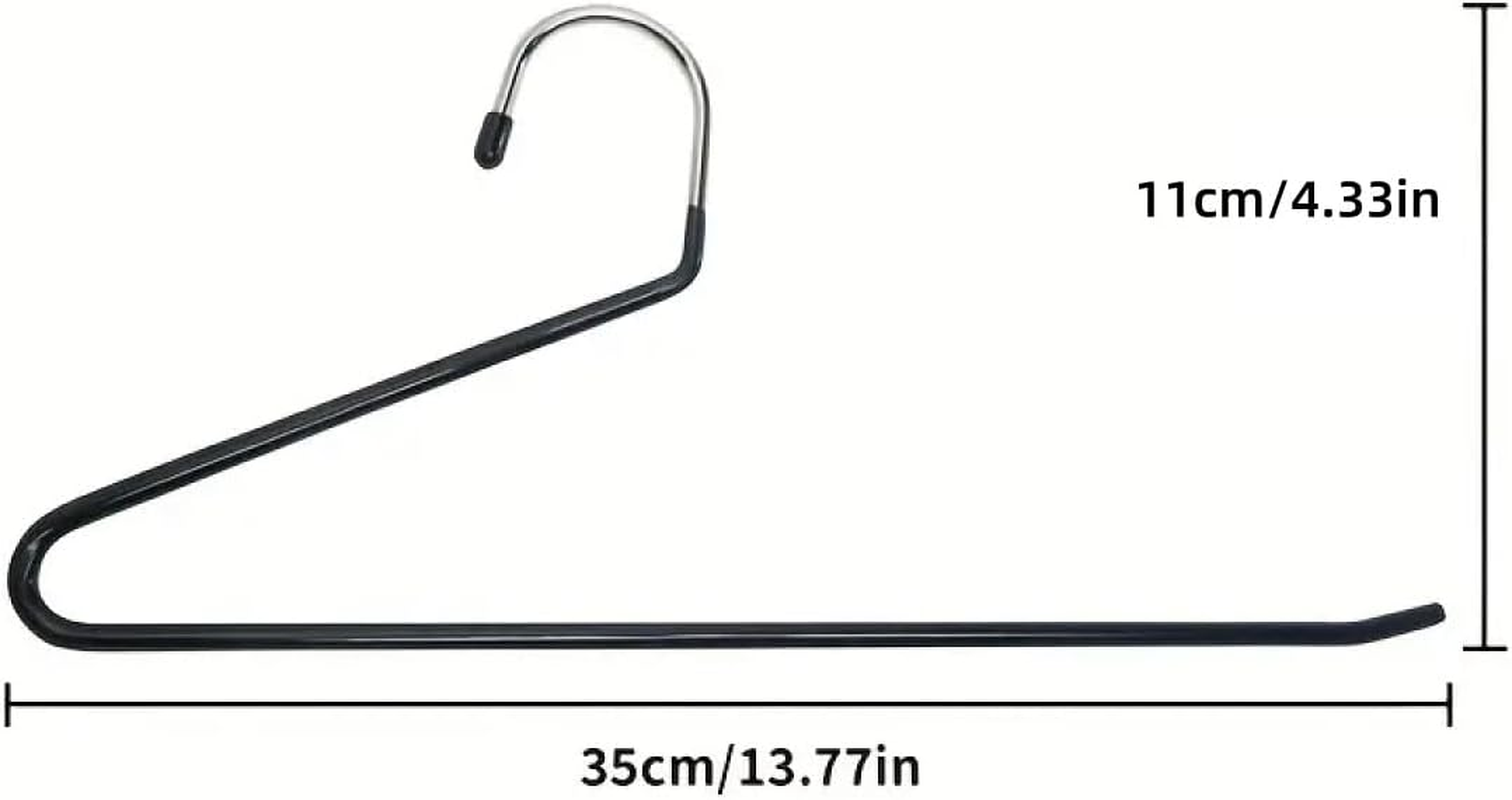 AIMALL 10-Pack Goose-Shaped Non-Slip Stainless Steel Pants Rack Space-Saving 13.77In X 4.33In for Closet Organization image number 2
