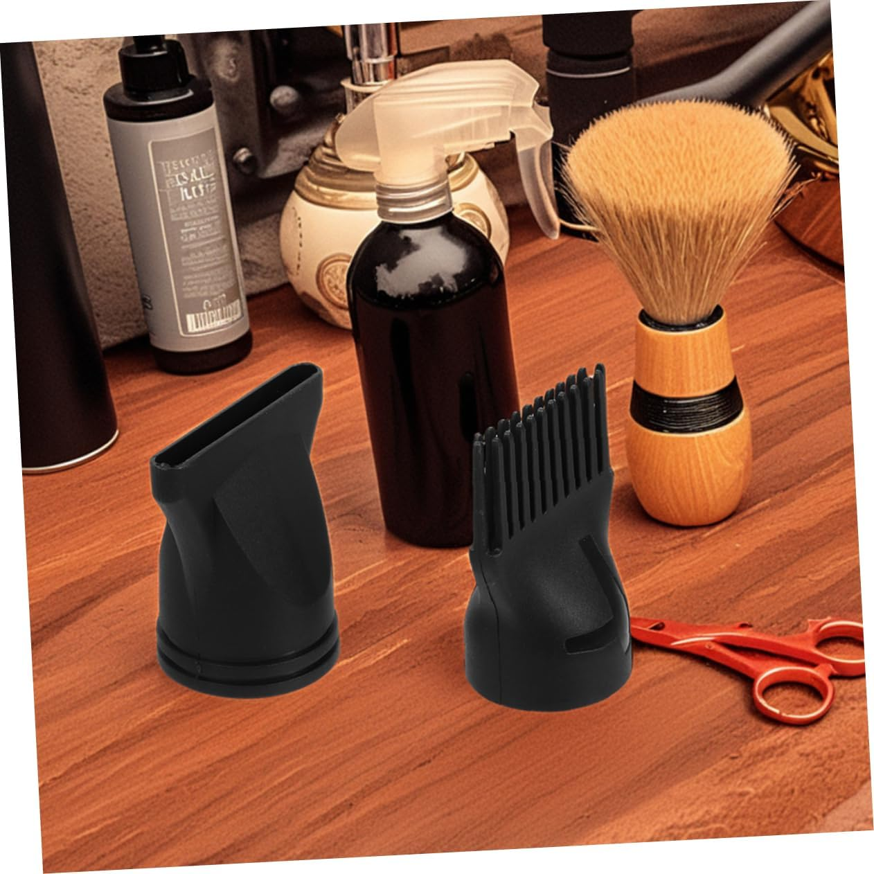 HEATSHAKING 6Pcs Hair Dryer Comb Nozzle Diffuser Attachment for Barbershop Travel and Home Use image number 6