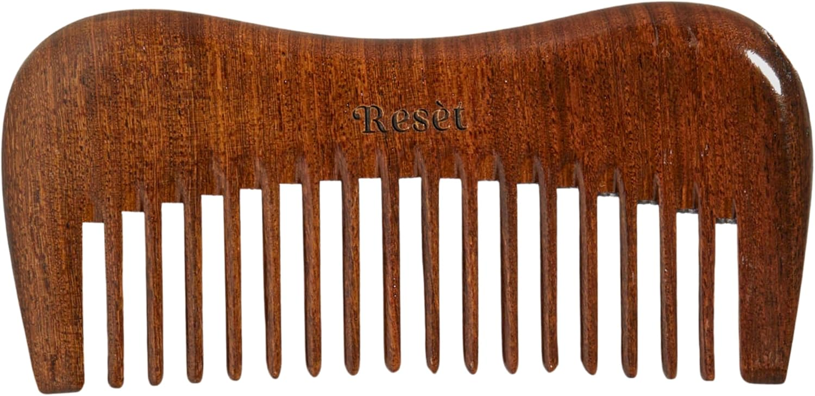 100% Natural Handmade Sandalwood Comb | Soft Wide Tooth Wooden Comb for Wet and Dry Hair | Eco-Friendly Anti-Static for Massage | Wooden Hair Detangler for Men and Women image number 1