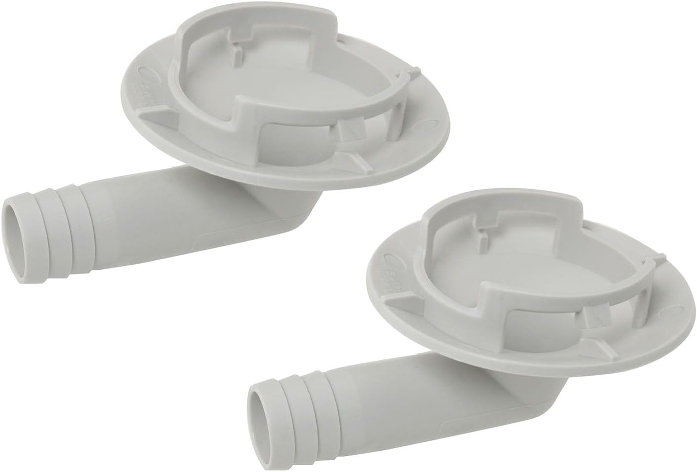 MEETOOT 2Pcs 40Mm Air Conditioner Drain Hose Connector Conduct Condensate Plug Teeth Seal Elbow Fitting for Window AC Unit Mini Split Frigidaire image number 3