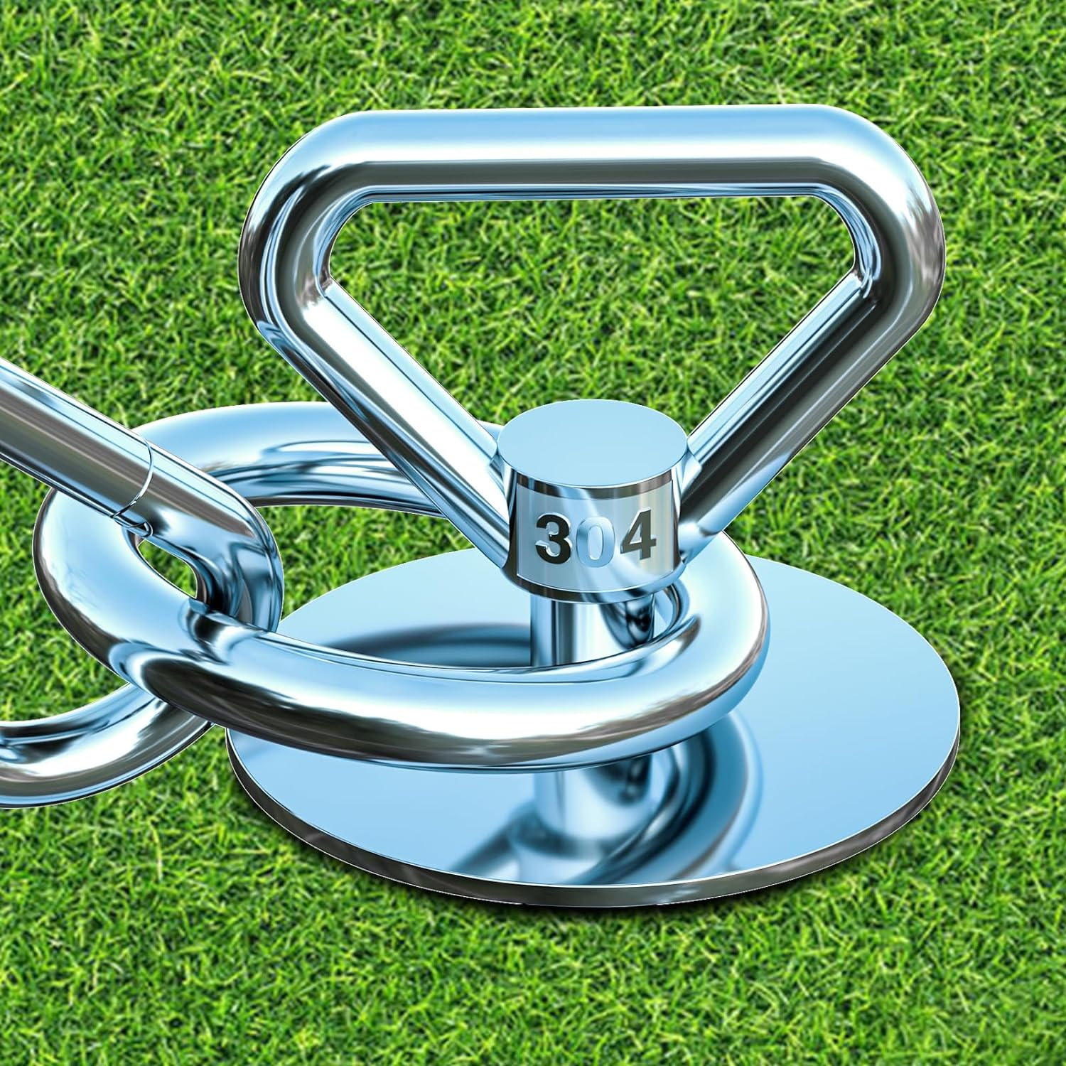 Dog Tie Out Cable and Stake,360&deg; Swivel Dog Yard Stake and Leash - Heavy Duty 304 Stainless Steel Dog Anchor-Holds 1 Large Dogs over 150LBS Easily-Dog Chain for Yard Outdoor Camping image number 6