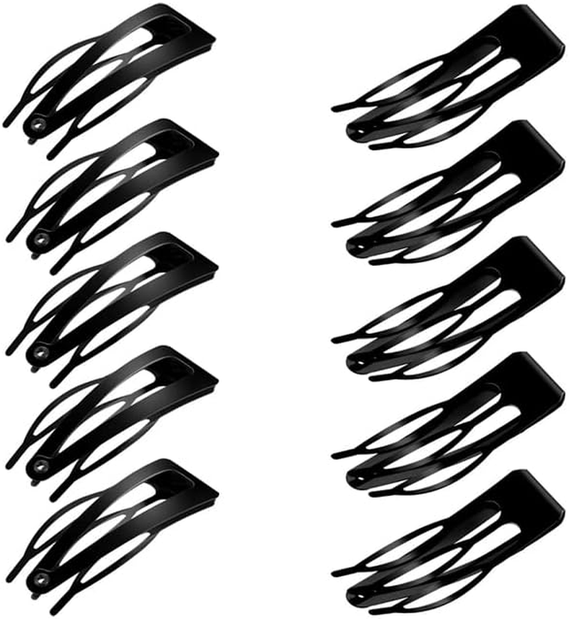 10/20/30PCS Double-Grip Hair Clips Metal Snap Barrettes Hair Styling Tool Women Girls for Hair Making, Salon Supplies