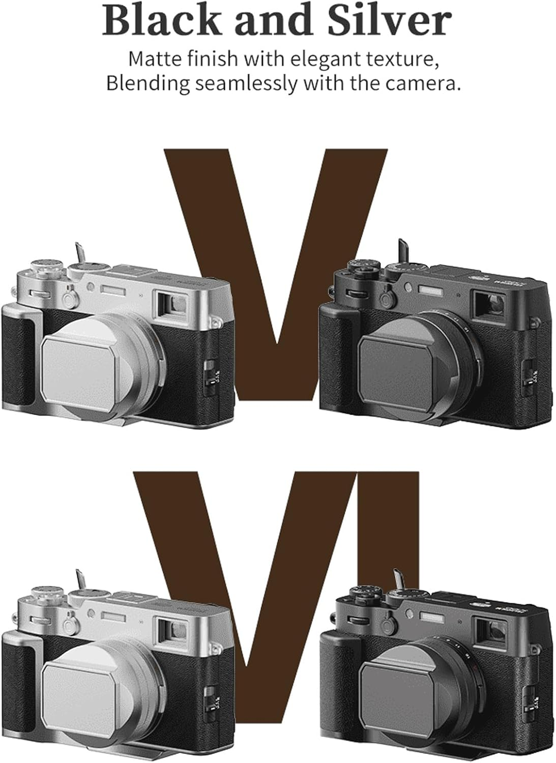 YC Onion Lens Hood for Fujifilm X100V X100VI with 23Mm Adapter Ring Black,Aluminum Alloy image number 6