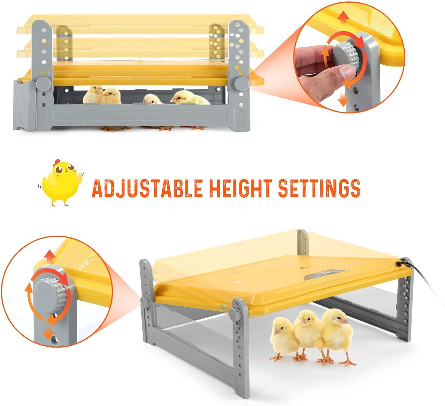 Pet Scene Brooder Heater for Chicks Heating Plate Chook Heater Coop Adjustable Poultry Duck Quail Brooding Warmer for 40&ndash;50 Chicks image number 3