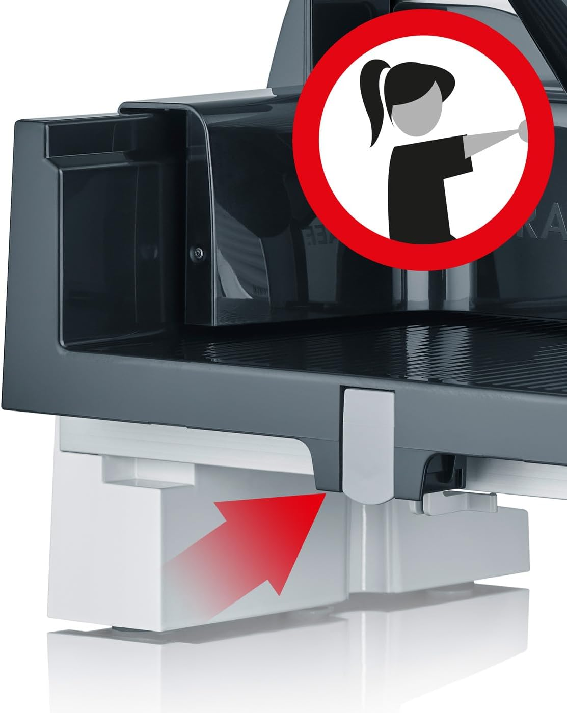 GRAEF. S10001 White Metal Slicer - Red image number 1