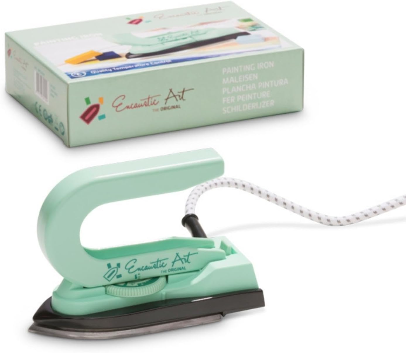 Mercurius Encaustic Art Painting Iron - Modern, Turquoise, Lightweight, Essential Basic Tool for Hot Wax Painting image number 4