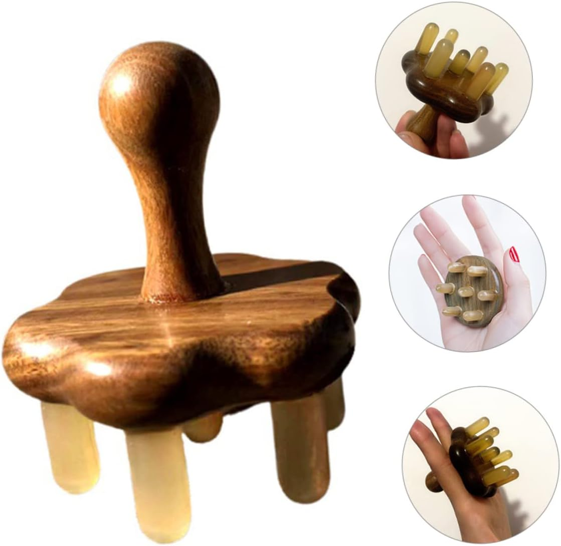 Beatifufu 3Pcs Wide Tooth Scalp Brush Massager Comb for Head Massage Acupoint Relief Tool Static Hair Care image number 6