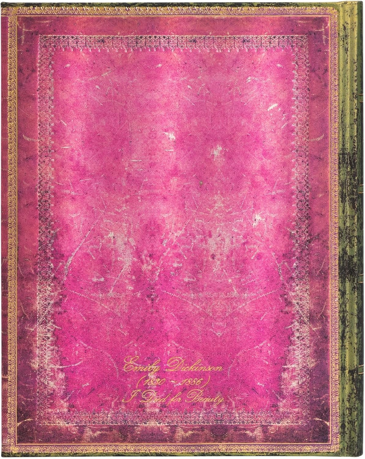 Emily Dickinson, I Died for Beauty Lined Hardcover Journal: Hardcover, Wrap Closure, 120 Gsm, Ribbon Marker, Pouch image number 2