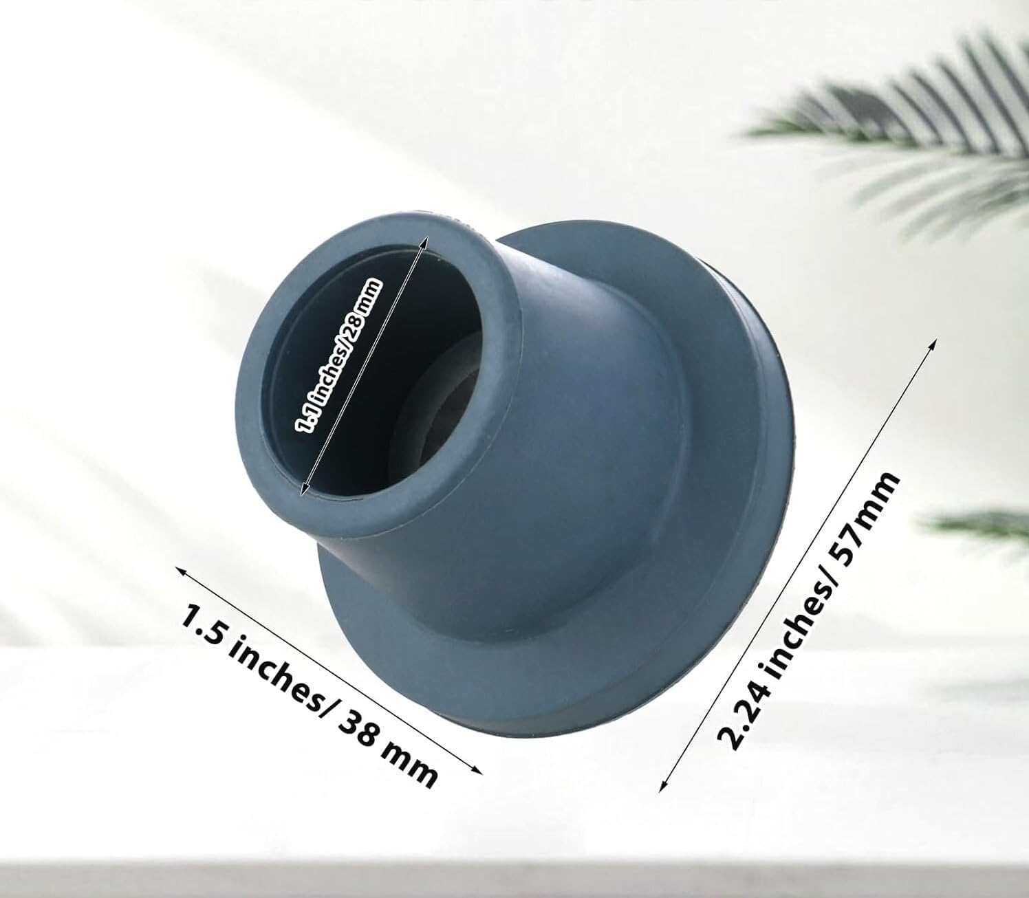 Rubber Tips for Bath Shower Chairs and Transfer Benches, 4Pcs Non Slip Shower Bench and Tub Transfer Benches Feet Tips, Rubber Shower Chair Foot Leg Sliders Tip for Shower Chair and Bath Seat image number 1