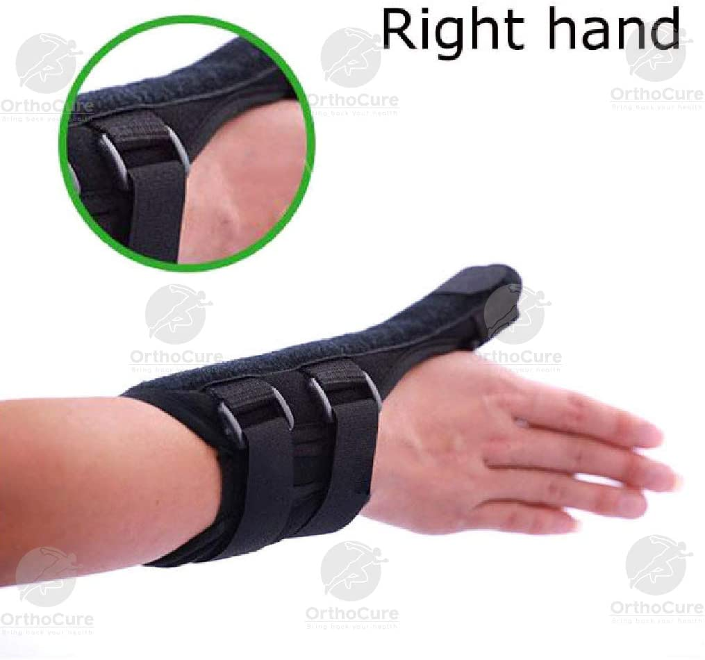 Thumb Spica Splint Wrist Brace Support Sports Strap Thumb Stabilizer Arthritis (Small)