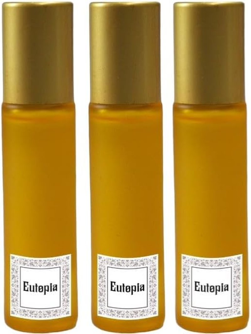 Eutopia Perfumes | 3 X Romantic Scent 10Ml | Inspired by Maison-Francis-Kurkdjian Baccarat Rouge 540 | Unisex Rollerball Perfume