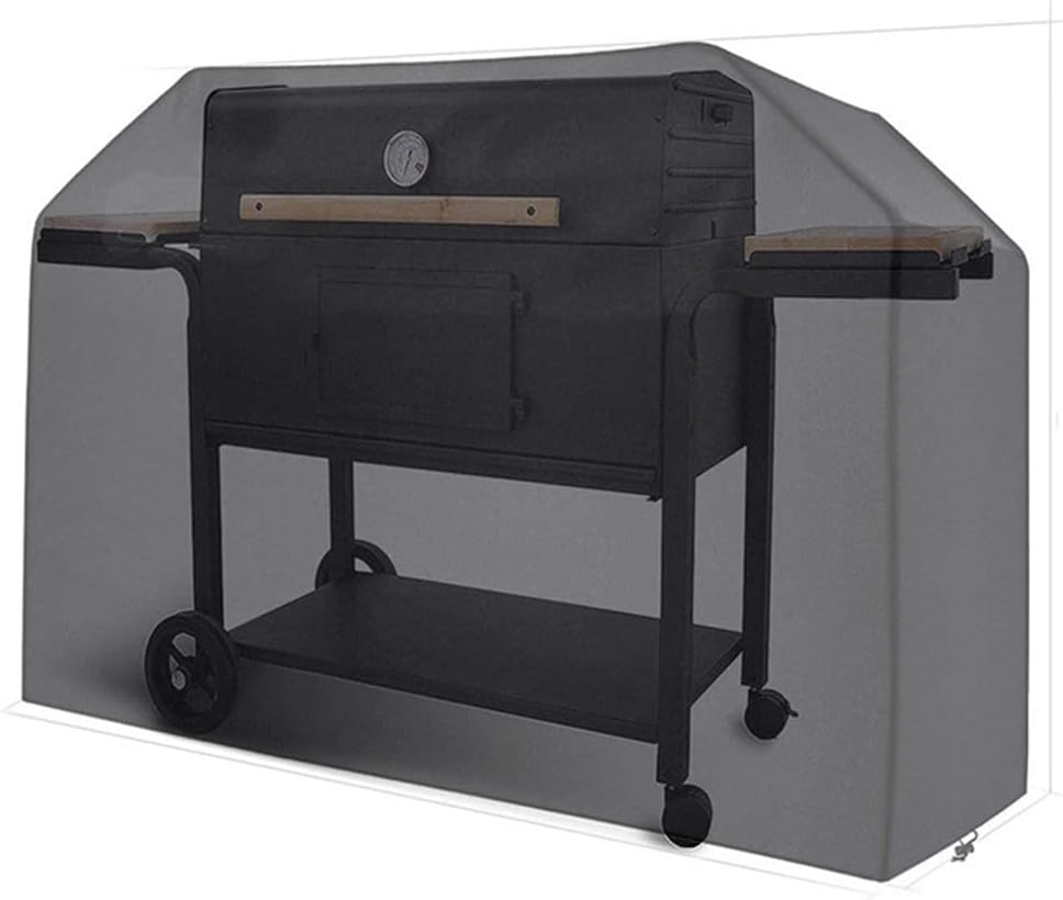 NUZAMAS BBQ Covers Waterproof Heavy Duty Large Grill Cover 145X61X117Cm Windproof Rip-Proof Gas BBQ Cover Outdoor Large Barbecue Cover image number 3