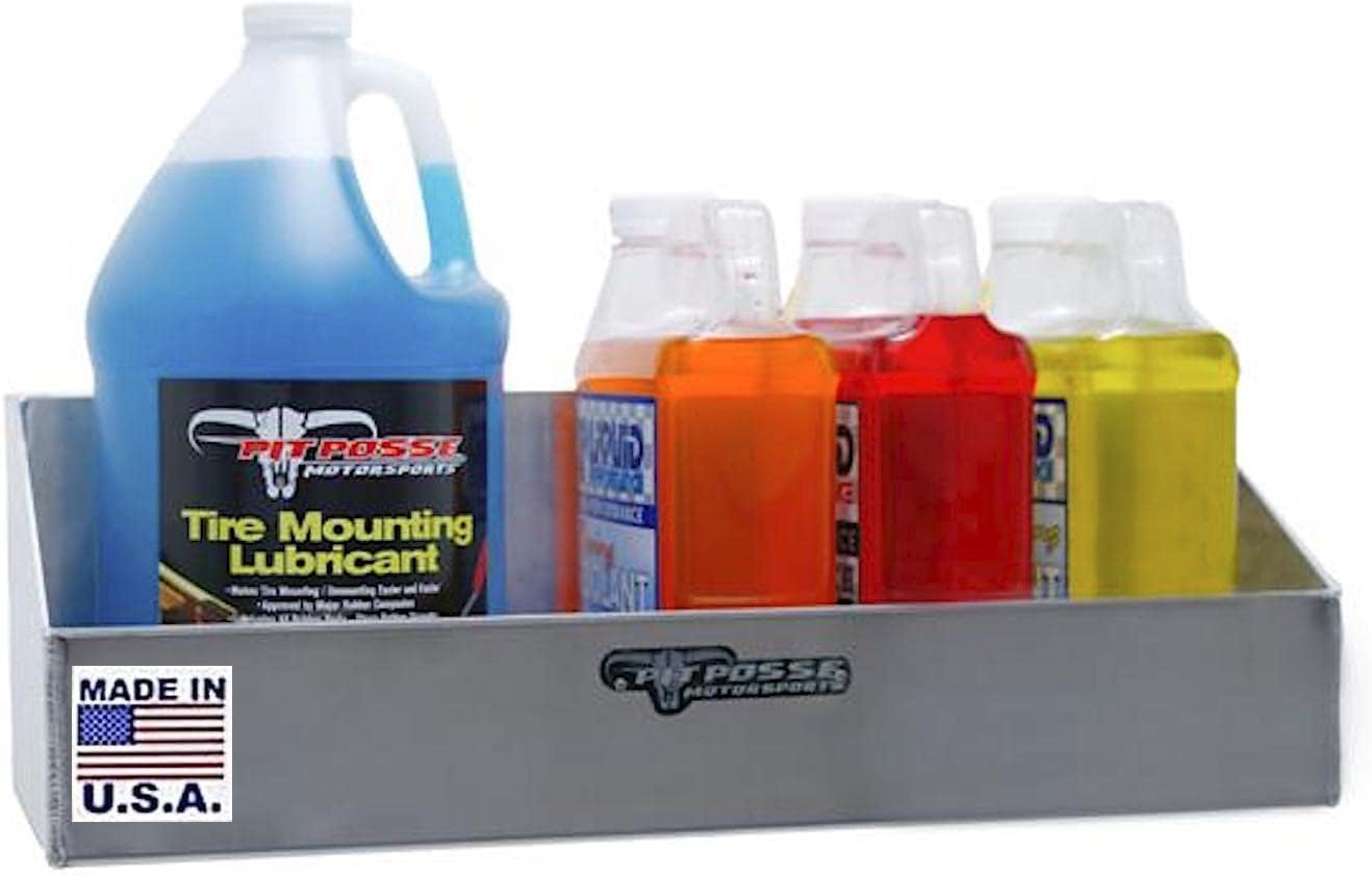 Pit Posse PP3189 3 to 4 Gallon Storage Shelves Holder Trailer Garage Accessory image number 2