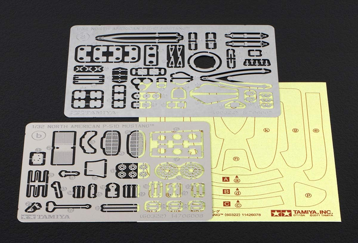 Tamiya 1:32 Scale North American P-51D Mustang Aircraft Model Kit image number 5