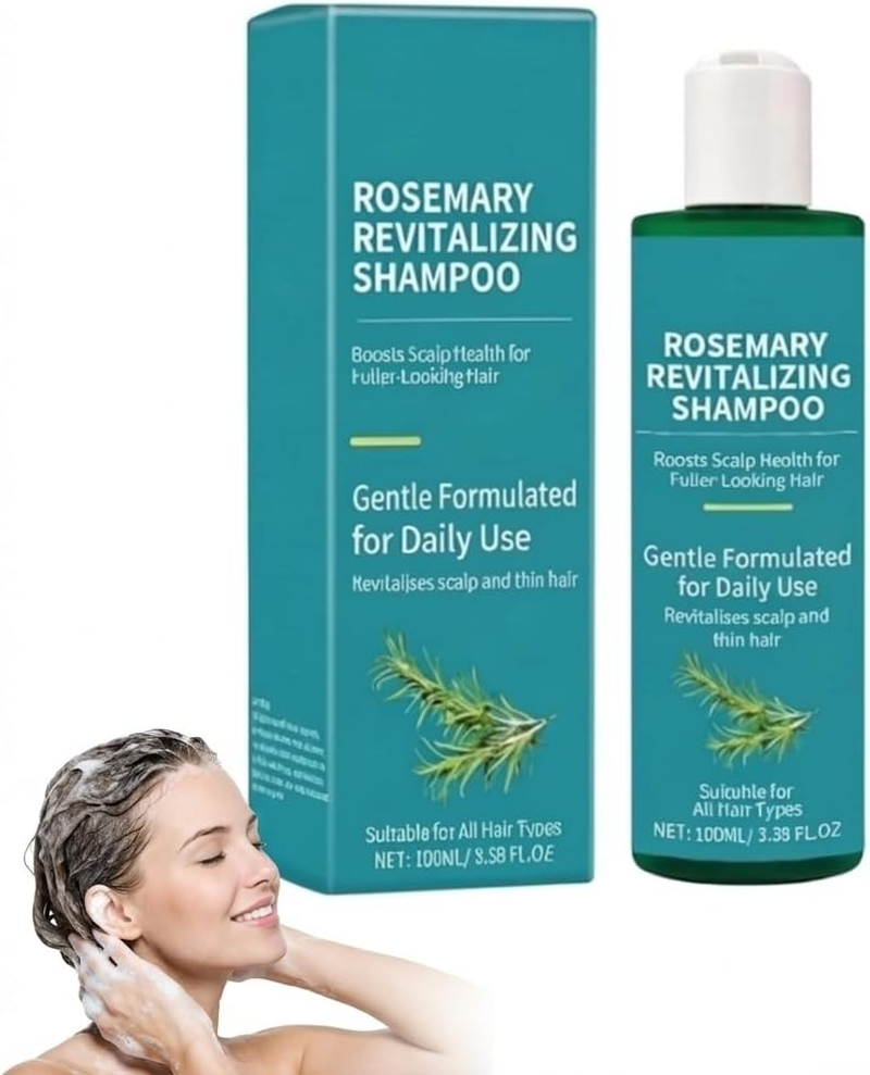 Rosemary Thickening Shampoo, Thinning Hair Volumizing Shampoo, Strengthening Hair Care Sham/Poo, Scalp & Hairs Care Products for Hairs Loss Thinning, Rosemary Scalp Scaling Purifying Sham/Poo (2PCS)