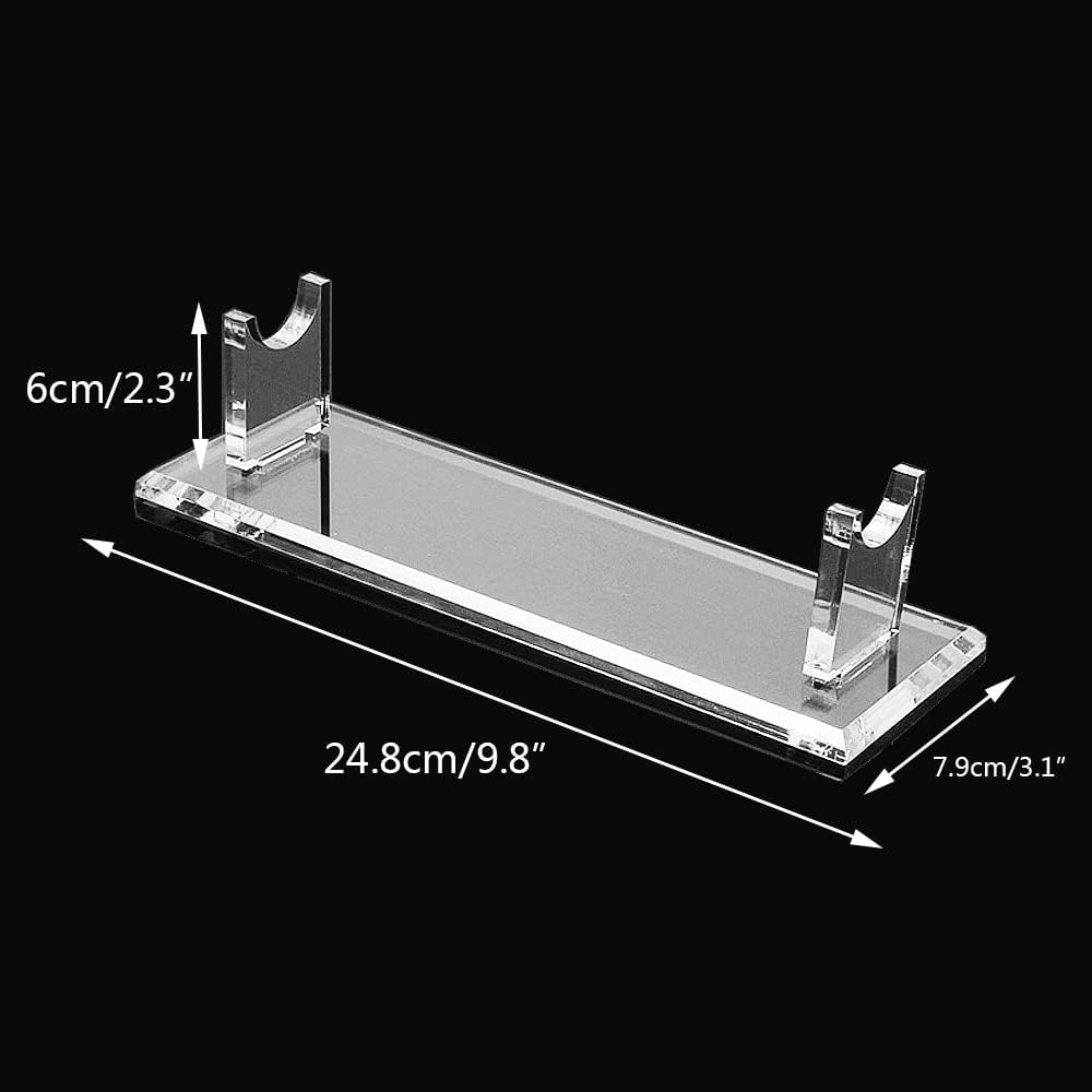 LEILIN Lightsaber Stand - Acrylic Sword & Lightsaber Display Stand, Supports All Swords (Clear, 1 Piece) image number 2