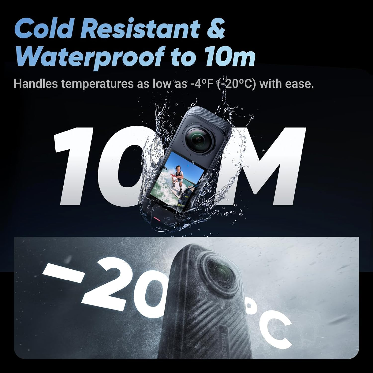 Insta360 X4-8K 360&ordm; Waterproof Action Camera