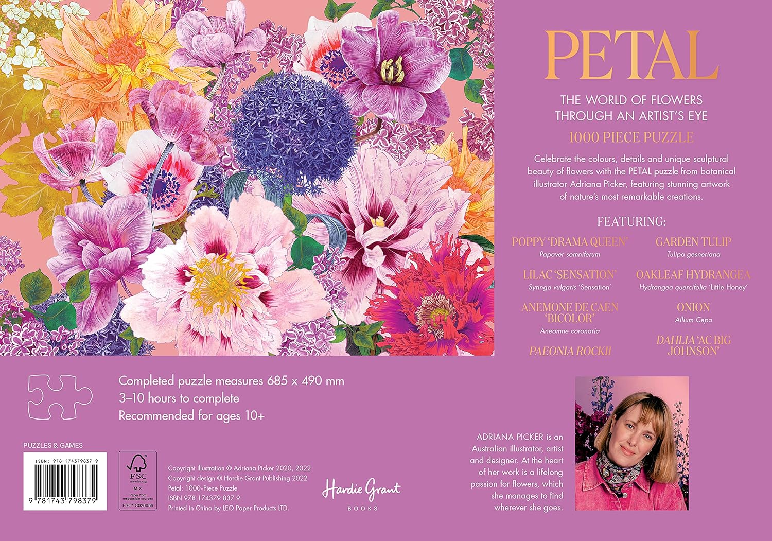 Petal: the World of Flowers through an Artist'S Eye - 1000-Piece Puzzle image number 5