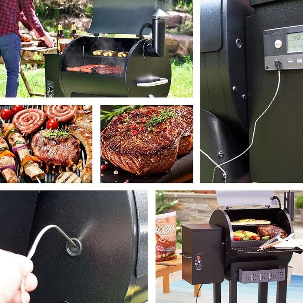 6Pcs Grill Probe Grommet Replacement Parts, Black Rubber, Compatible with Traeger Wood Pellet Grills, Outdoor Cooking Tools and Accessories image number 3